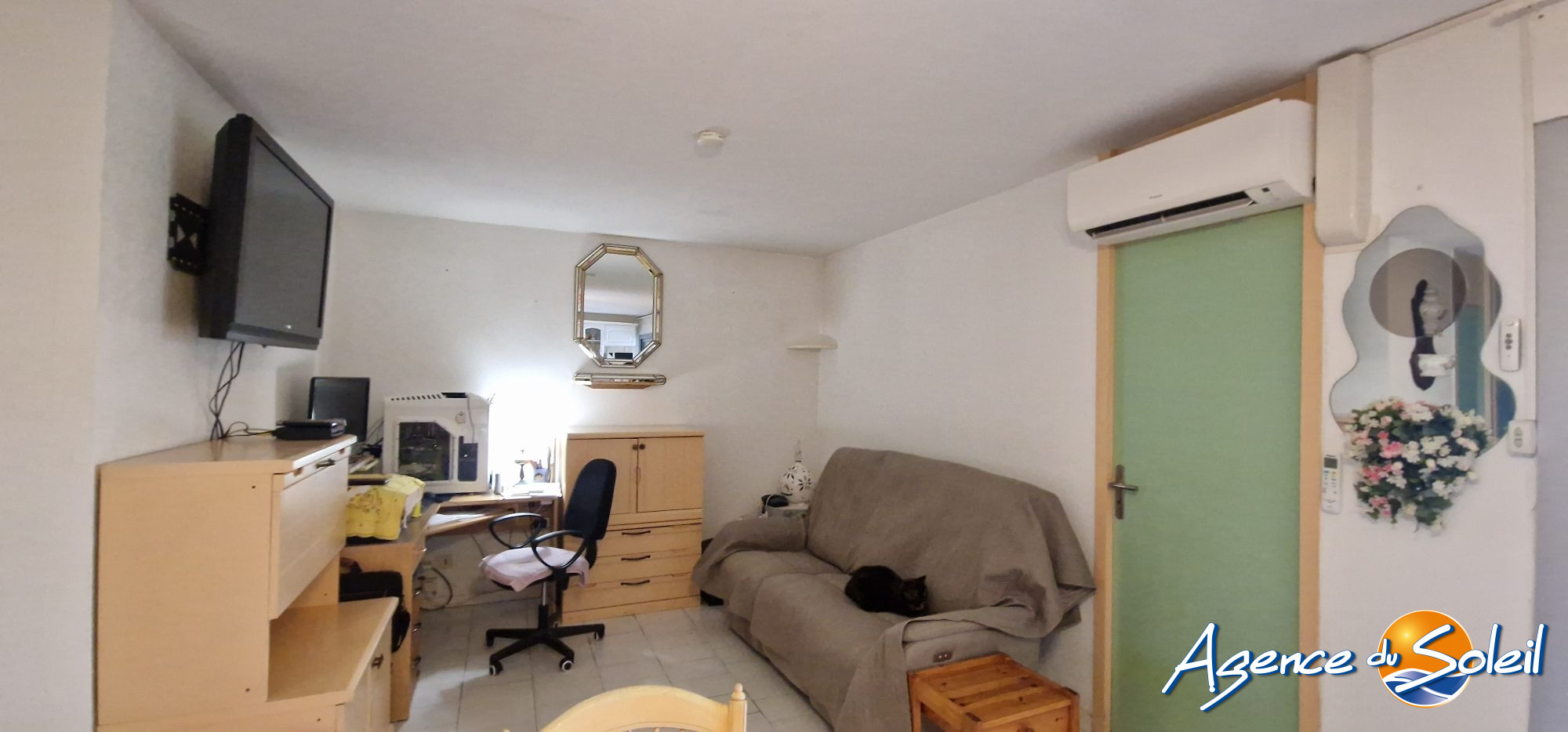 Chambre - Appartement Canet-en-Roussillon (Réf. 19-11095-AGENCEDUSOLEIL)